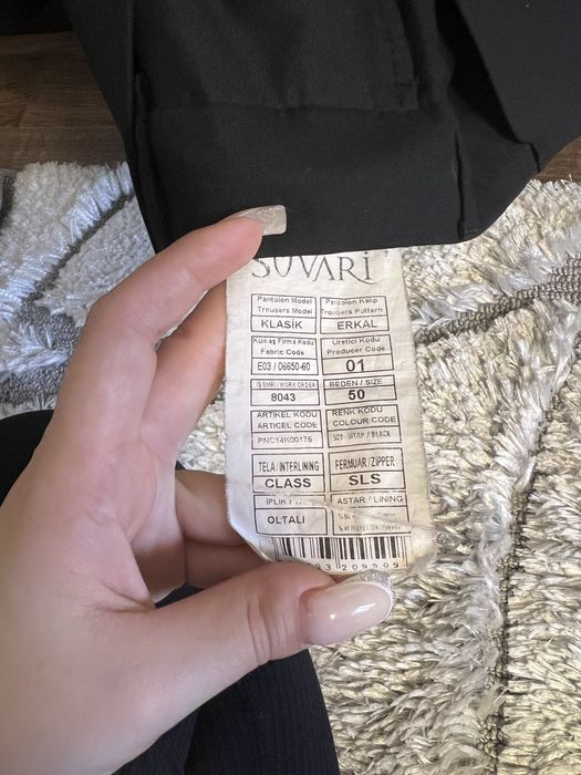 Черный пиджак с брюками рр50