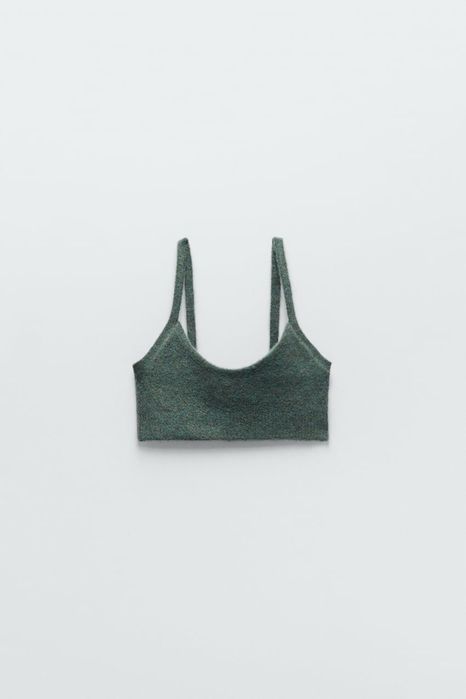 Къс пуловер / топ с вълна Зара /Zara