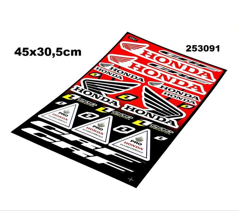 Стикери за Мотор Комплект Лепенки Скутер Honda Yamaha Suzuki KTM