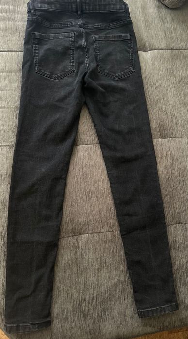 Черни дамски дънки Mid Waist Skinny-размер 38