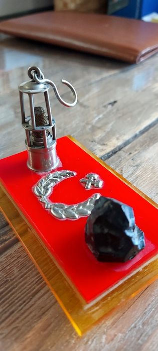 Placheta de colecție comunism exploatare cărbune