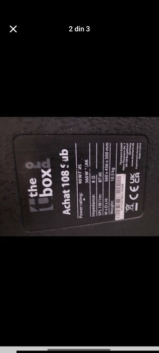 Boxe pasive de vanzare