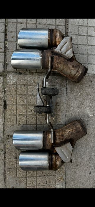 Оригинални Audi SQ5 хром накрайници двуцевки стомана спортна генерация