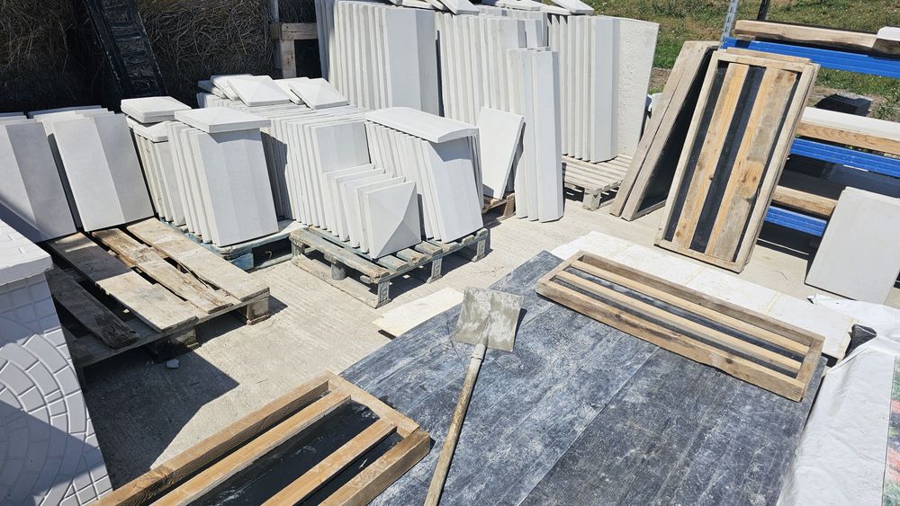 Spalieri beton, coame, palarii, capace gard, rigole, borduri