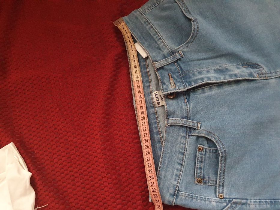 Дънкови ластични бермуди