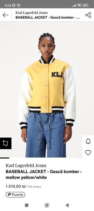 Jacheta Geaca KARL LAGERFELD originala marimea XS,S,M dama