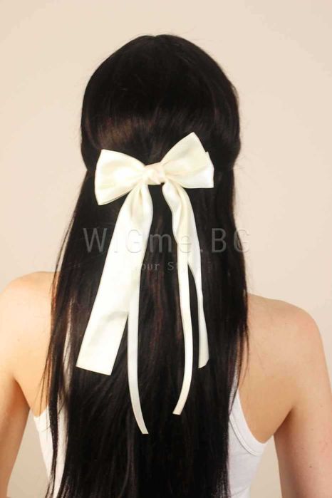 Дълга черна перука от ЕСТЕСТВЕН косъм Маделин