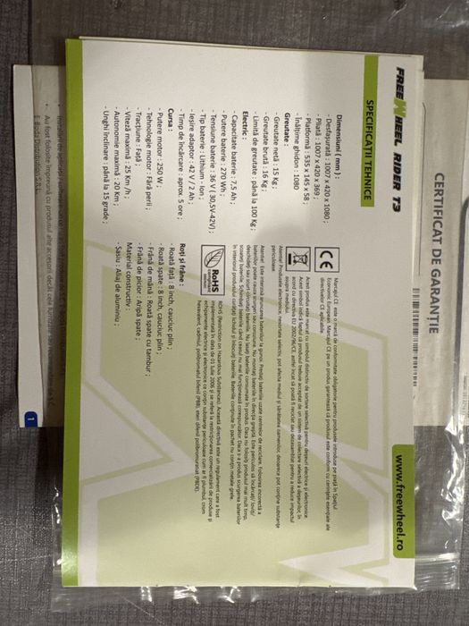 Trotineta electrica Frewheel Rider T3