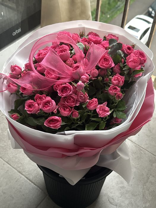 кустовые розы 6к