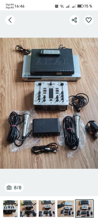 Mixer dvd microfoane