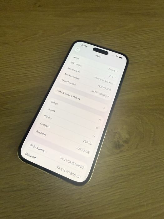 iPhone 14Pro Max Gold 256GB—Като нов 100% батерия
