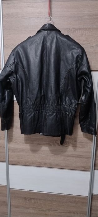 Geaca biker piele naturala groasa