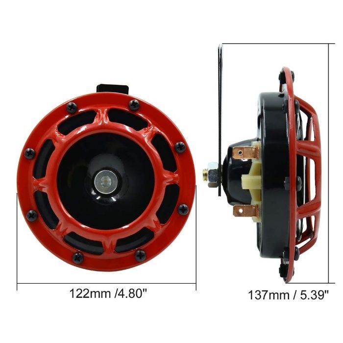 Мощна тромба клаксон диск 12v кола бус мотор/диск двутонална