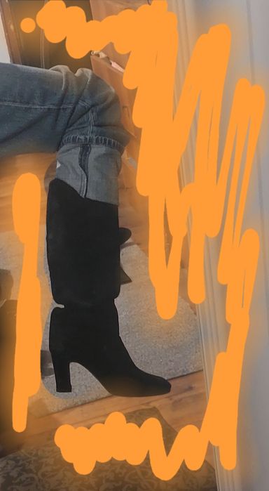 Кожени/велурени  ботуши