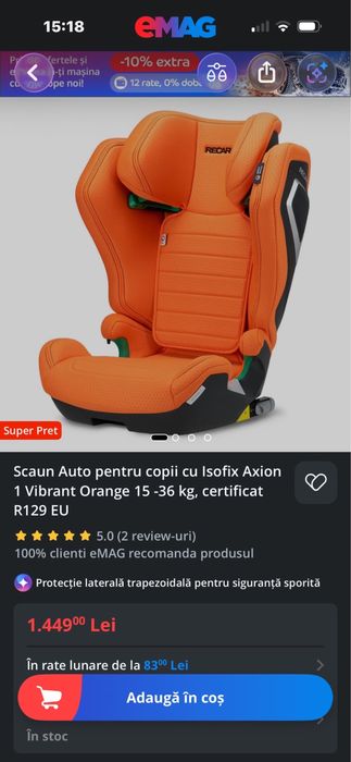 Scaun auto de copil