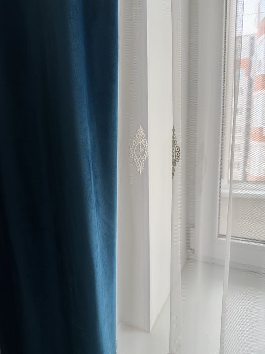 Шторы с тюлями для 5 окон