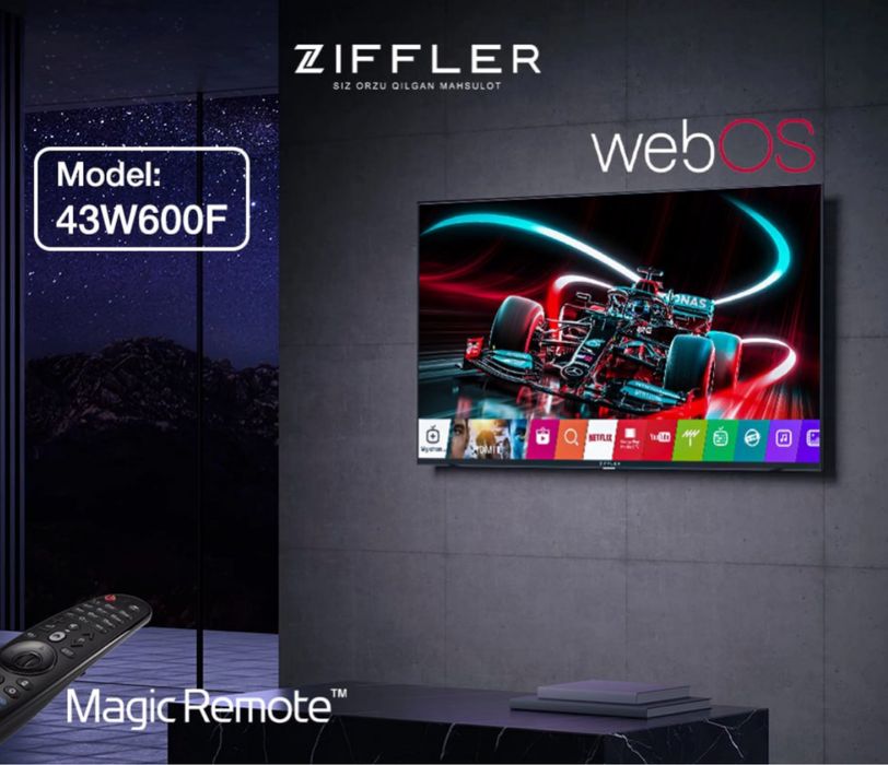 Ziffler 65 Smart Webos,Android