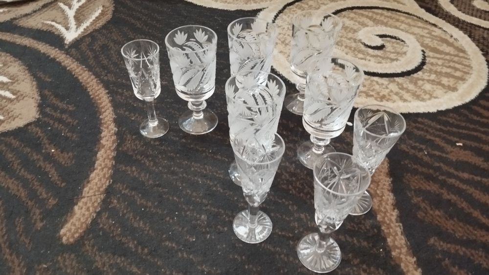 Советская посуда, хрусталь, фарфоровый набор