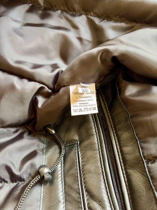 Мъжка кожена шуба от естествена кожа