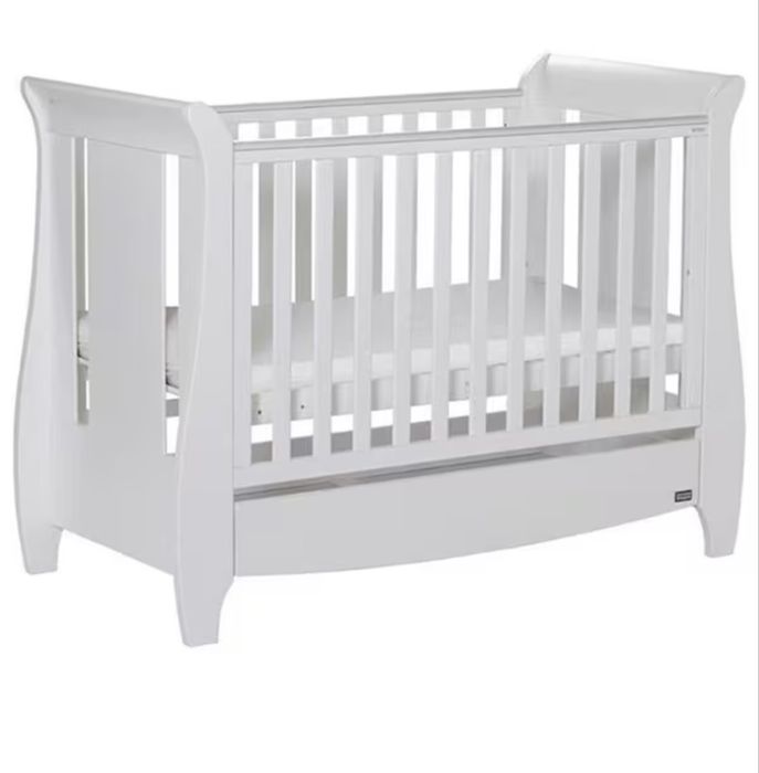Pătuț Bebe ALB (Nou) Tutti Bambini Katie Sleigh Mini + Sertar, Sector 3