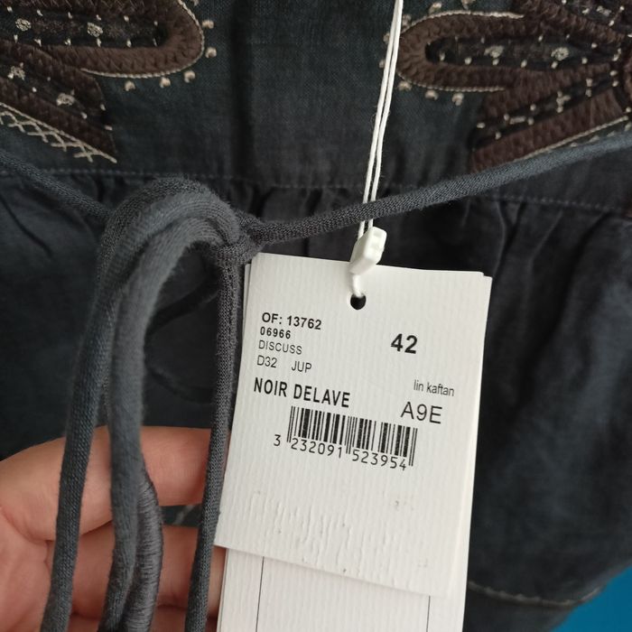 Дамска пола от лен в бохо стил