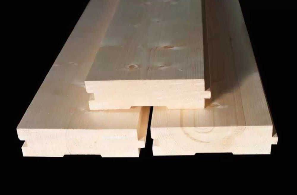 Доска пола сухая , шпунтованая