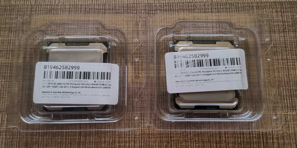 2x CPU процесор Intel Xeon E5 2680 V4, 2011-3, TDP 120W