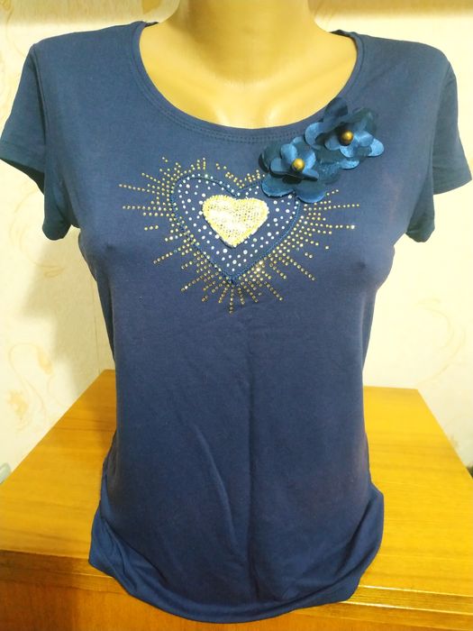 Жен. майки синего цвета. Размер 44-46. См. все фото