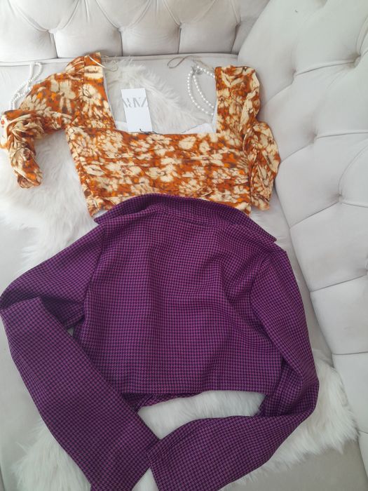Set de 2 topuri scurte Zara mărimea M