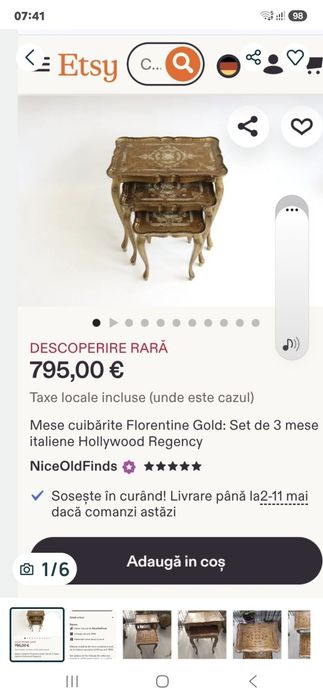 Vand măsuță de cafea