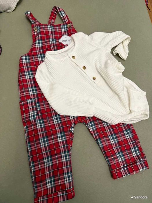 Baby dungarees and top set new, size 6-9 months