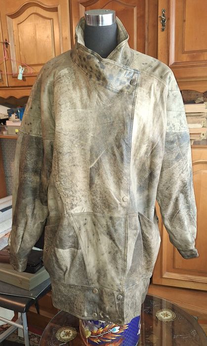 Geaca vintage piele naturala L