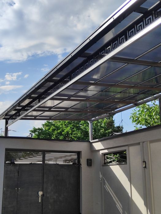 Навес куриш хизмати лексан, профнастил