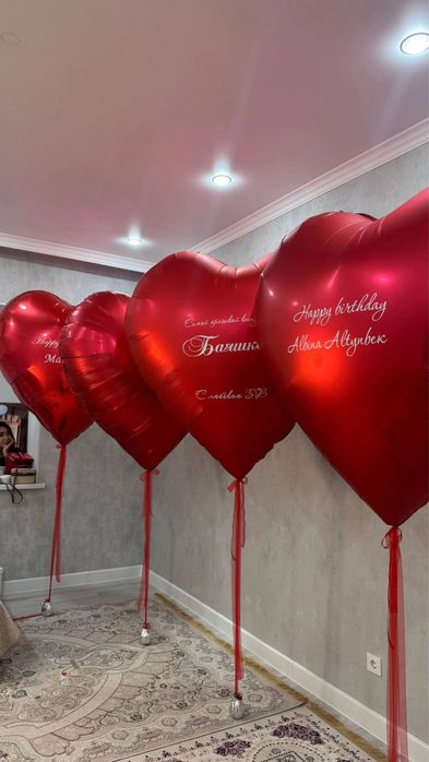 Гелевые шары Гигант шары+надпись