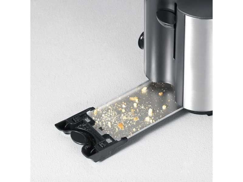 Тостер с 2 слота за Филии Severin AT 2509 - 1400W, Инокс/Черен