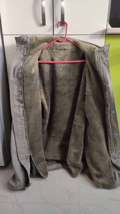 Geaca groasă cu glugă, germană, tip Parka, Kaki, L