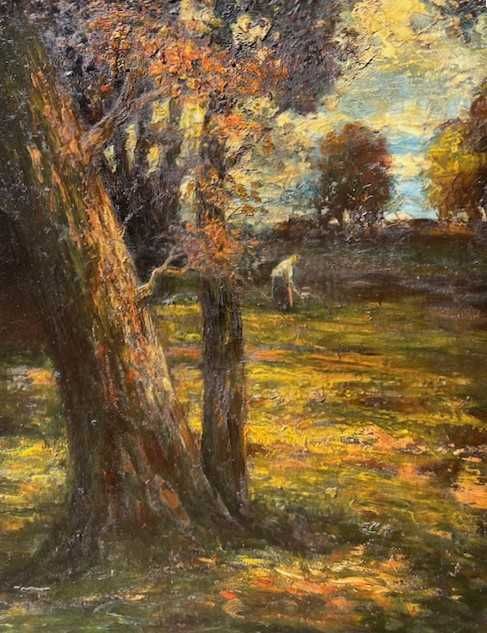 "DUPA VREASCURI" Tablou f VECHI, ulei gros/pz, semnat 74x54cm+R SUPERB