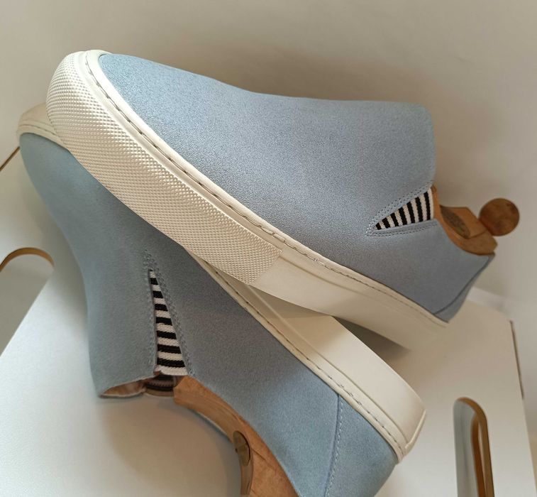 Pantofi sport casual 44 mocasini slip on Kiomi piele naturala moale