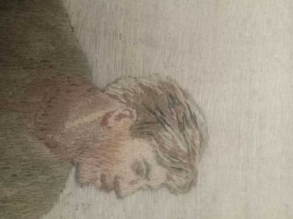 картина сотканная на холсте