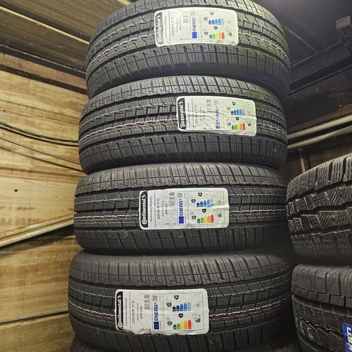 4 Нови бусови гуми 225/55R17C Continental VanCon 4Season 109H DOT4025