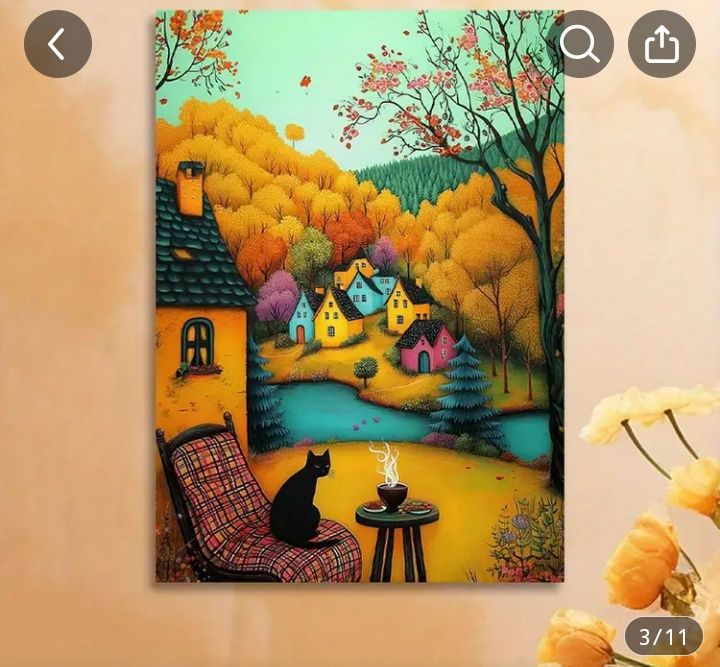 Картина на Ван Гог на кафе на открито през нощта с хора,