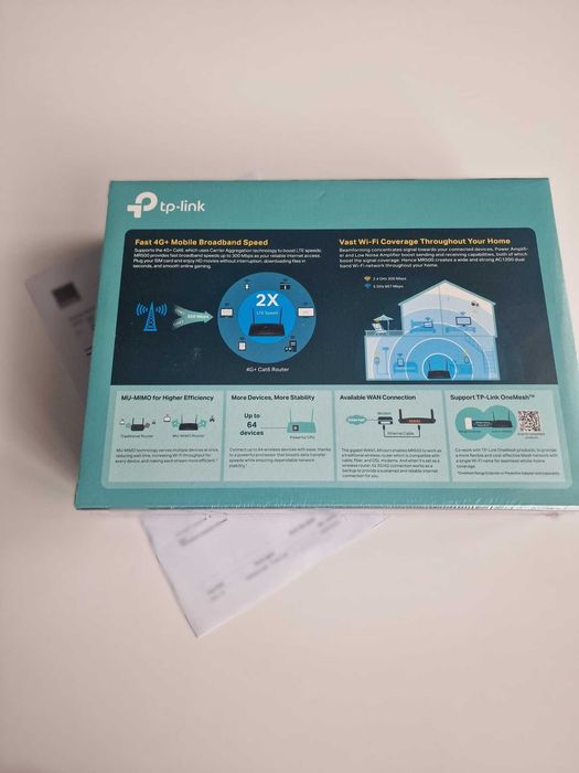 Vand TP-Link Archer MR500 - Router 4G+ Cat6 Dual Band AC1200 - NOU SIGILAT