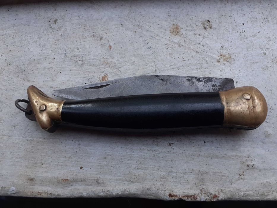 Стар джобен нож дамско краче Петко Денев Габрово