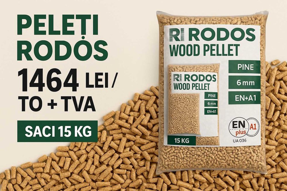 PELETI RODOS 15 KG - 1675 lei / to - ridicare din radauti