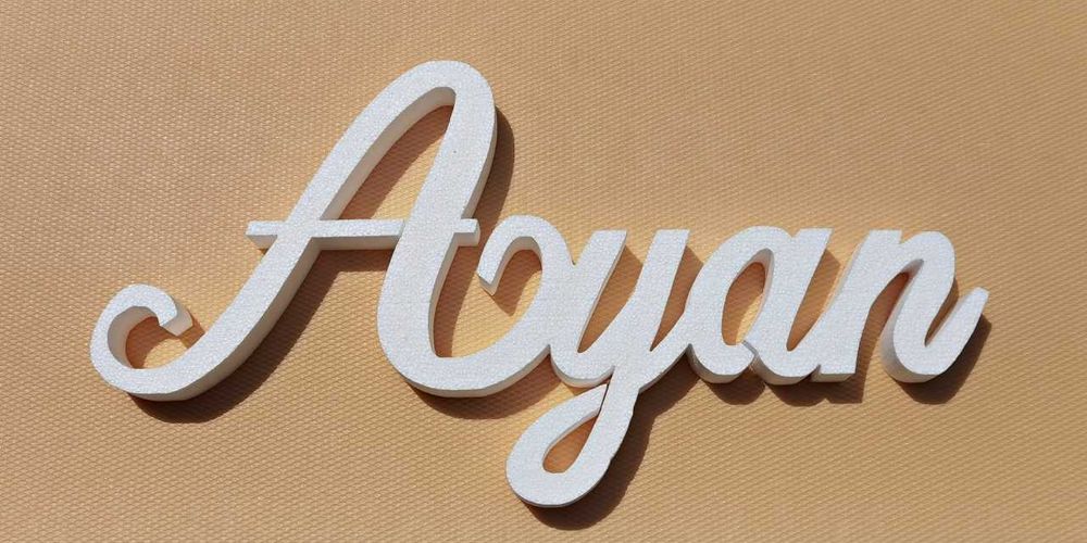 Nume personalizat din polistiren