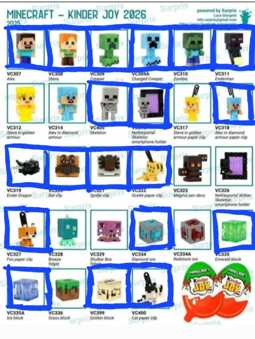 7. MINECRAFT -  Kinder Joy 2026