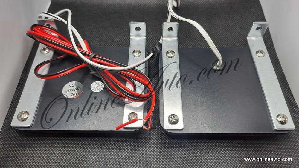 LED Amber Мощни аварийни лампи за Пътна Помощ 24W оранжев/оранжев