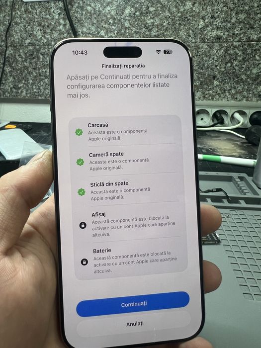 Baterie originala iPhone 16 pro max 100%