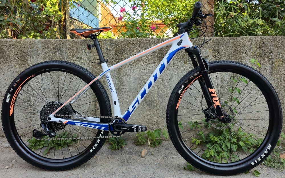 Карбонов Scott Scale 900 29 цола М 1х12 GX Fox 32 Rhythm  SLX Shimano Xc велосипед Като нов