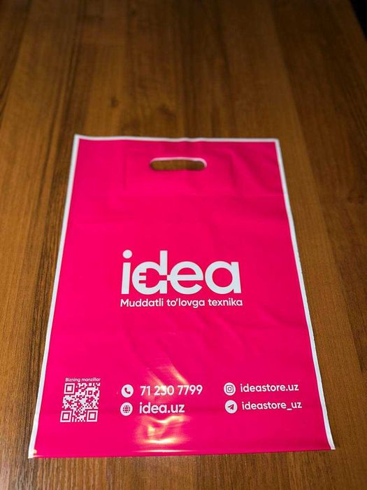 Полиэтиленовые пакеты с вашим логотипом. Paketlar